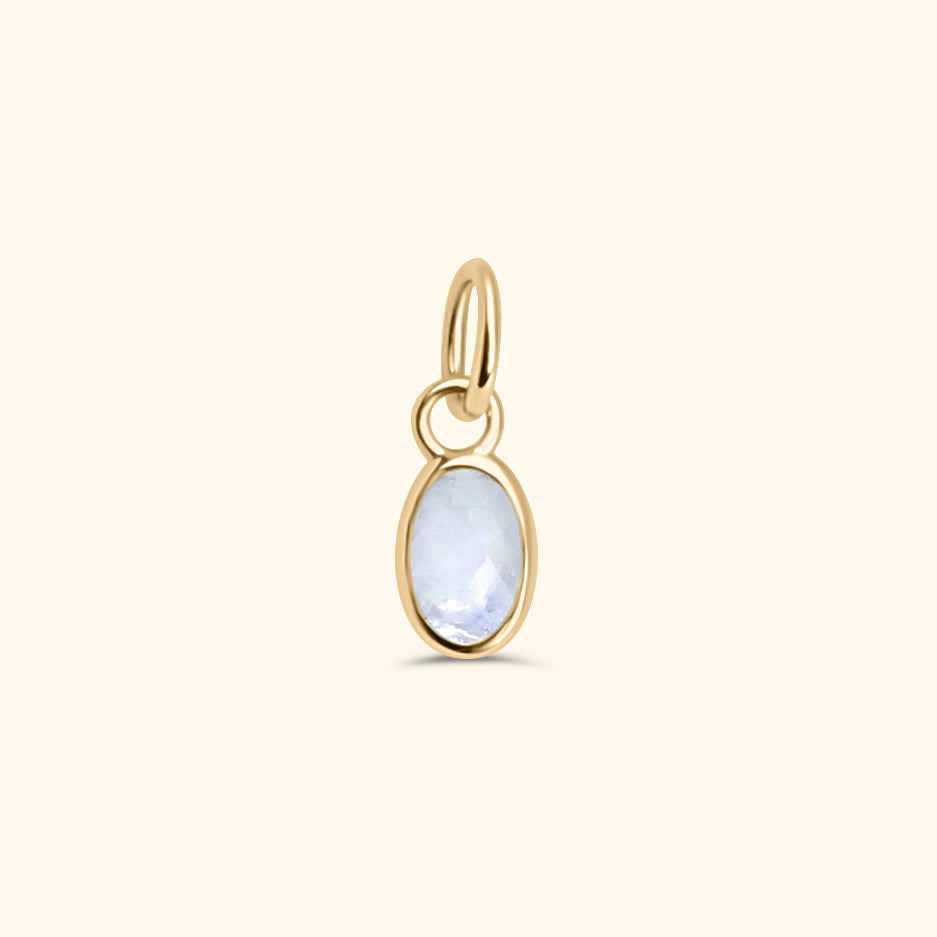 London Blue Topaz Birthstone Pendant December | 14K Gold