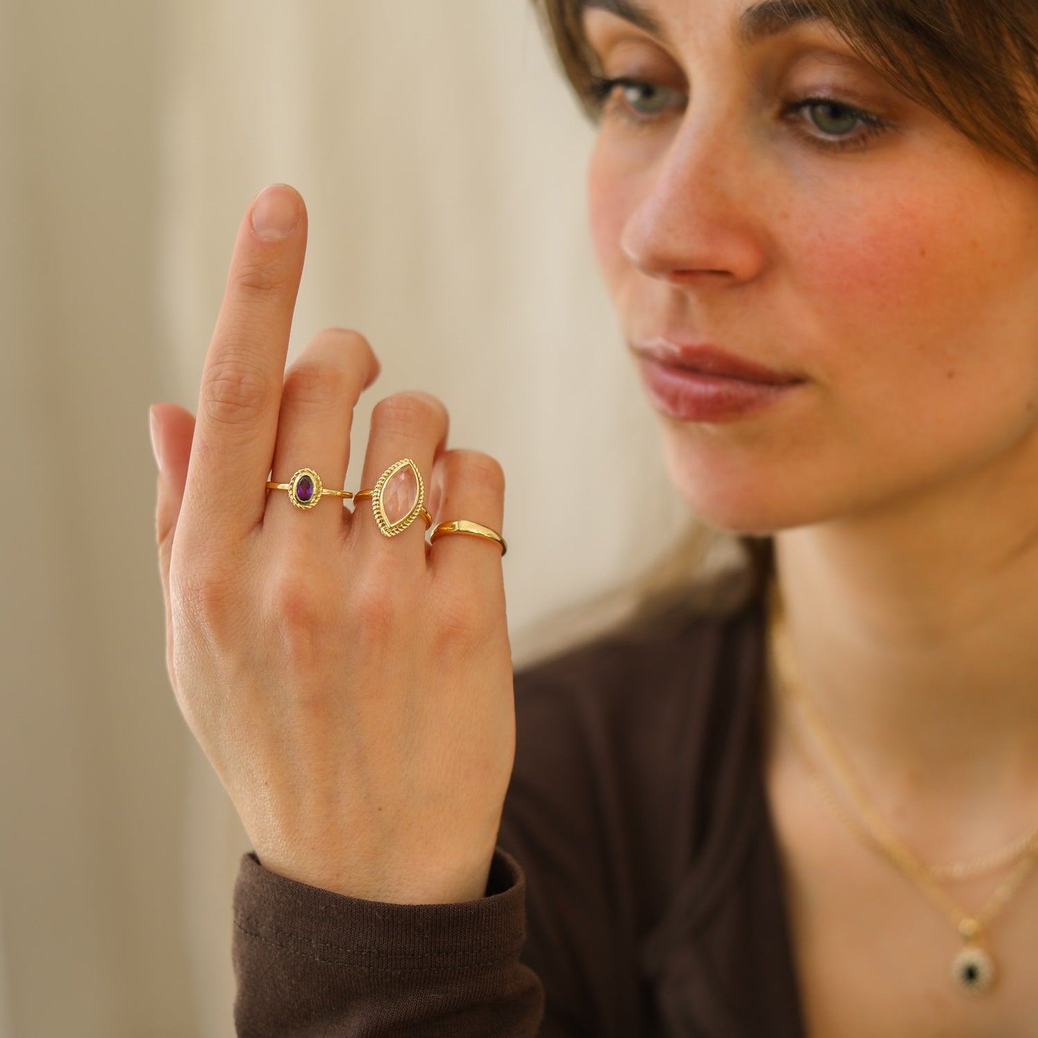 February Amethyst - Birthstone ring