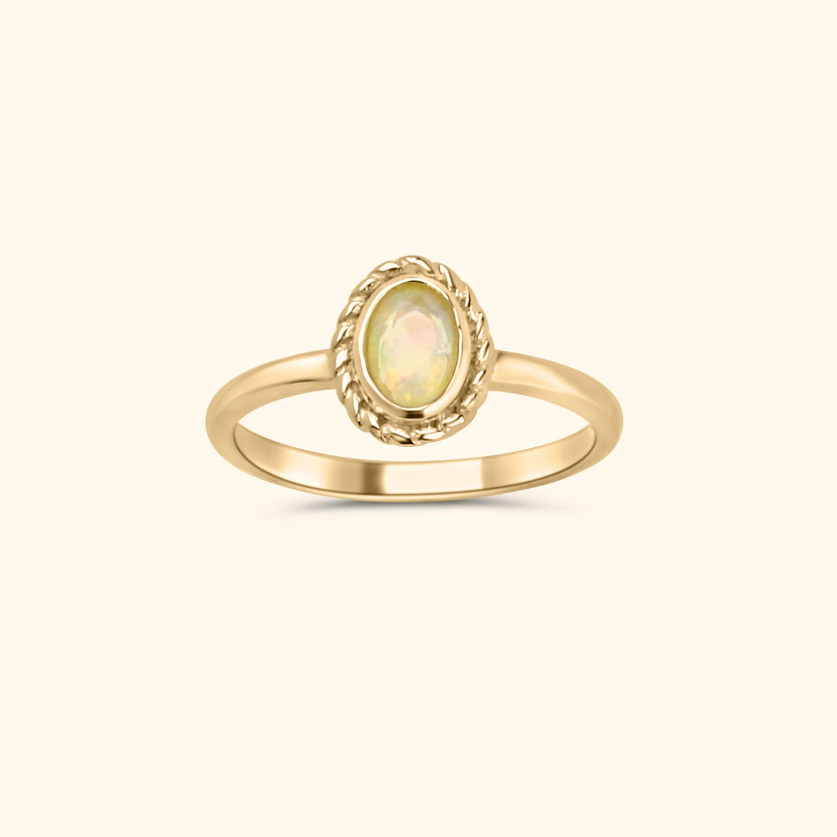 October opal - Birthstone ring
