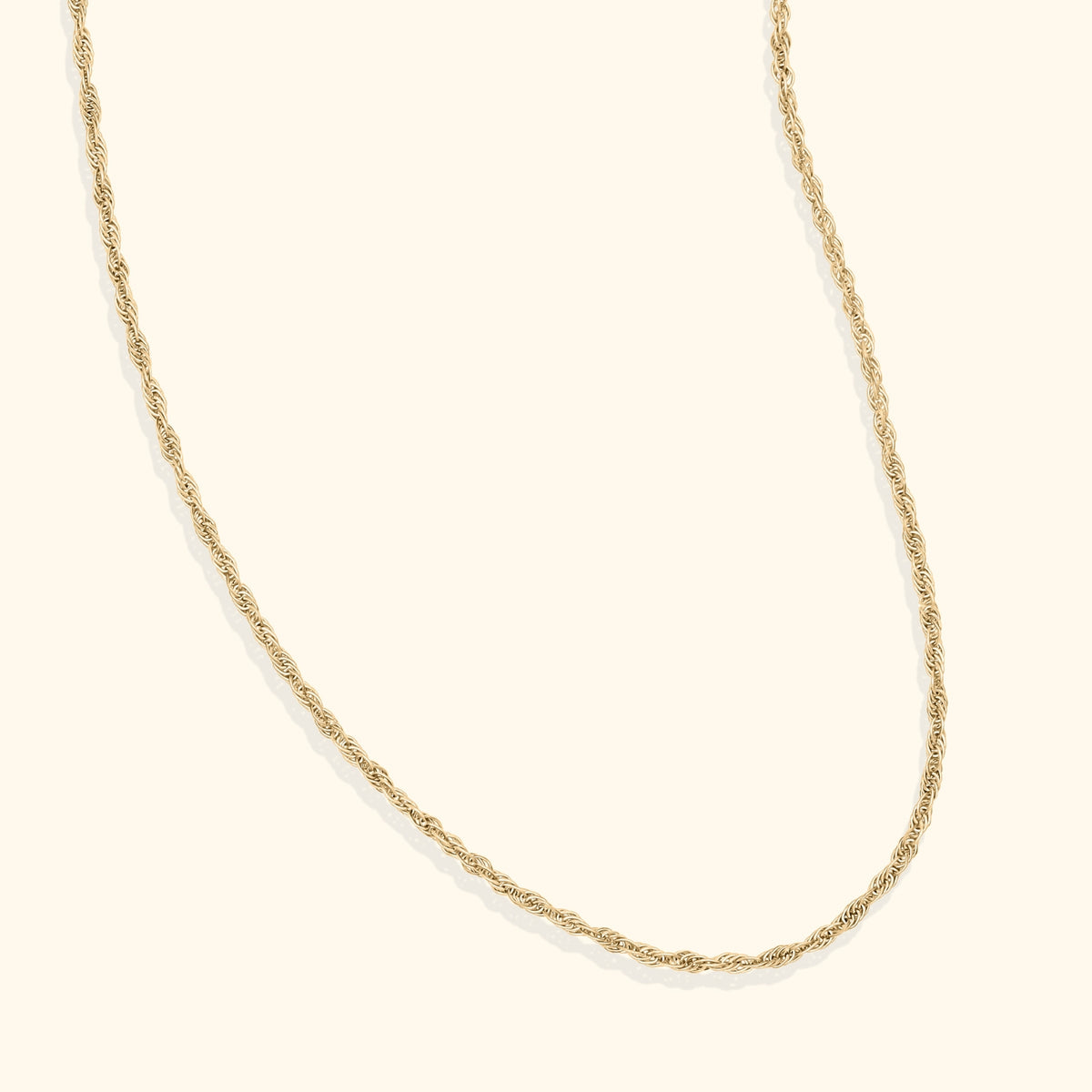 14K Gold Chain | Rope 1.5 mm | 45 cm